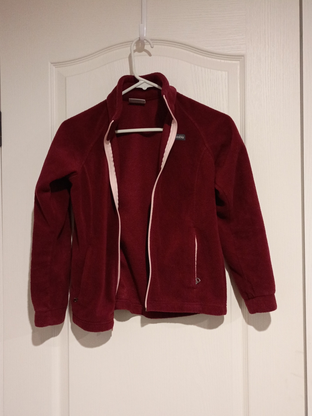 Columbia - Little Girls Burgundy Fleece Jacket - Size Medium